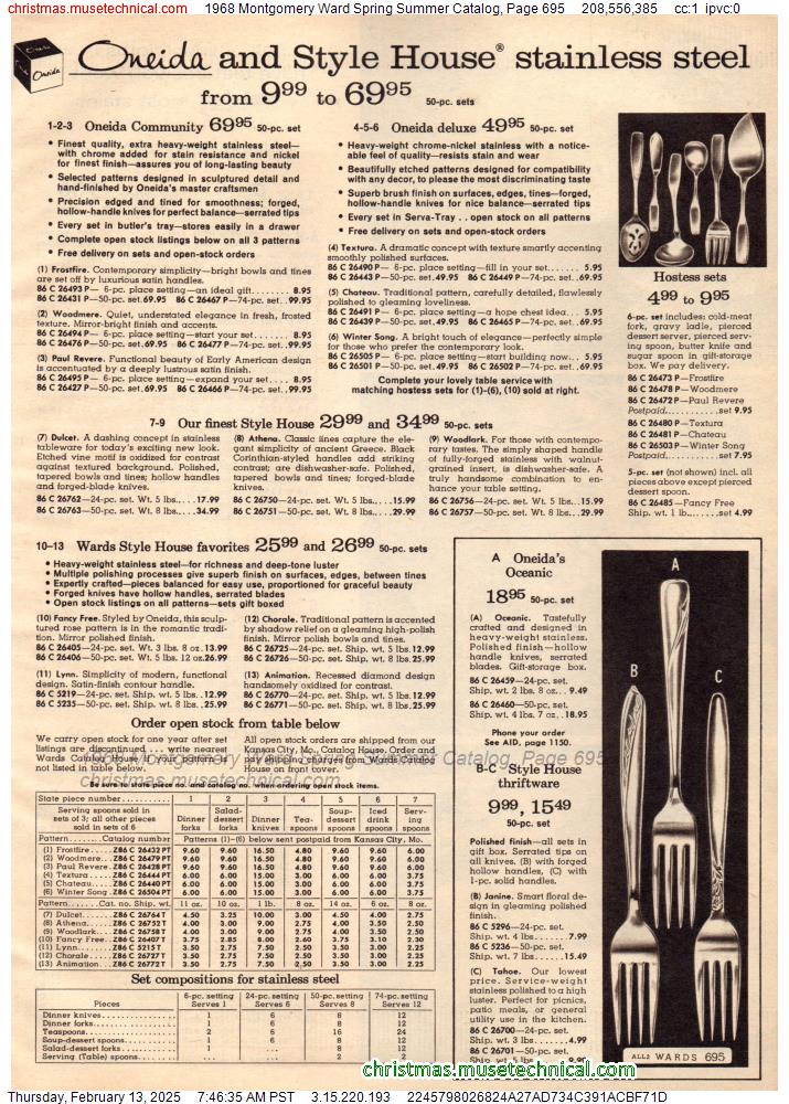 1968 Montgomery Ward Spring Summer Catalog, Page 695