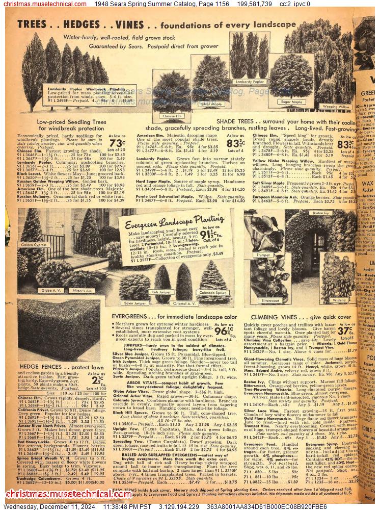 1948 Sears Spring Summer Catalog, Page 1156