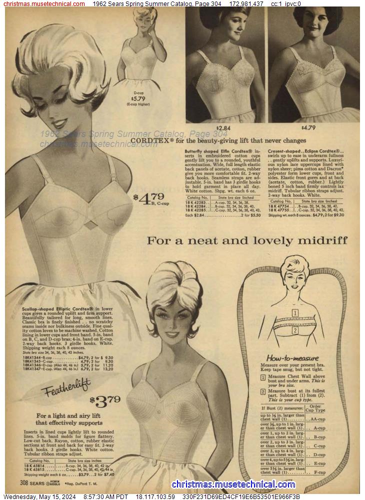 1962 Sears Spring Summer Catalog, Page 304