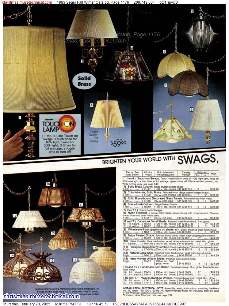 1983 Sears Fall Winter Catalog, Page 1176