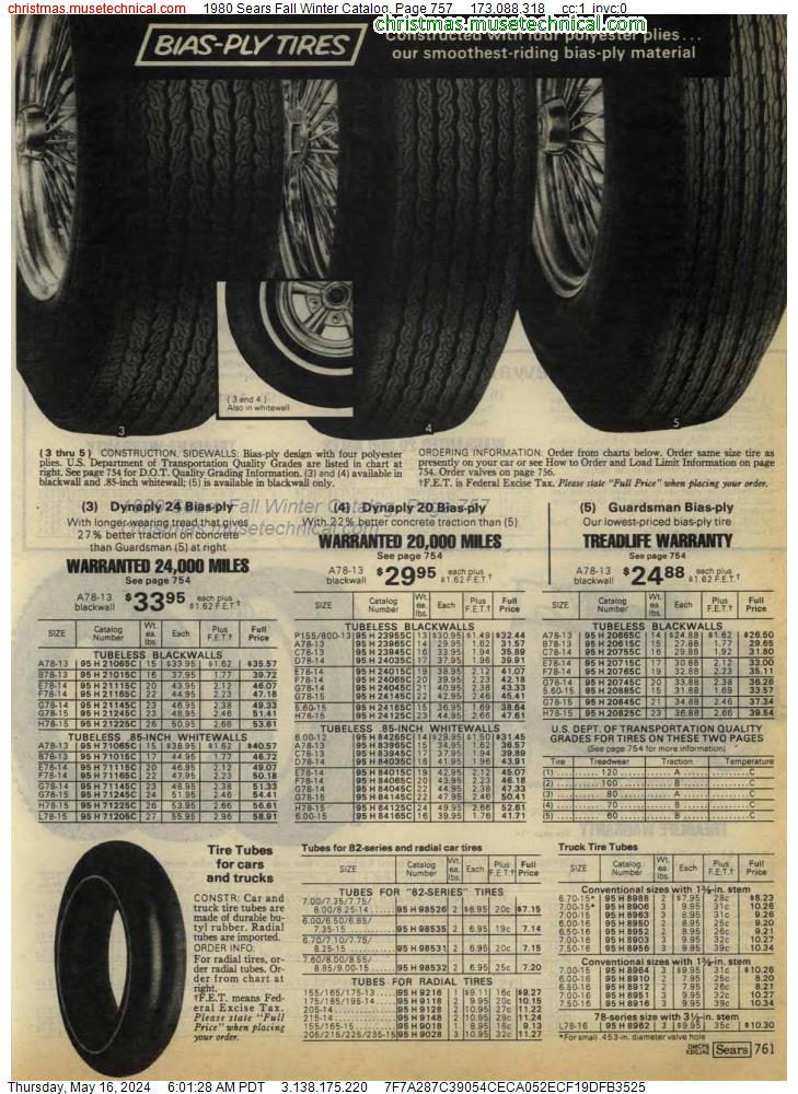 1980 Sears Fall Winter Catalog, Page 757