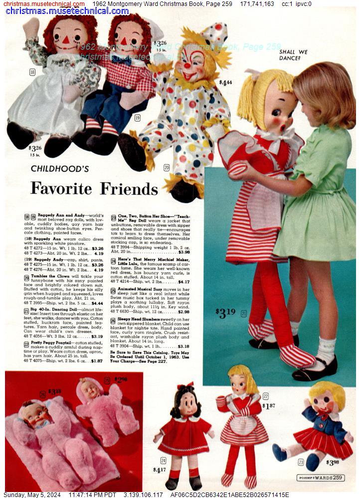 1962 Montgomery Ward Christmas Book, Page 259