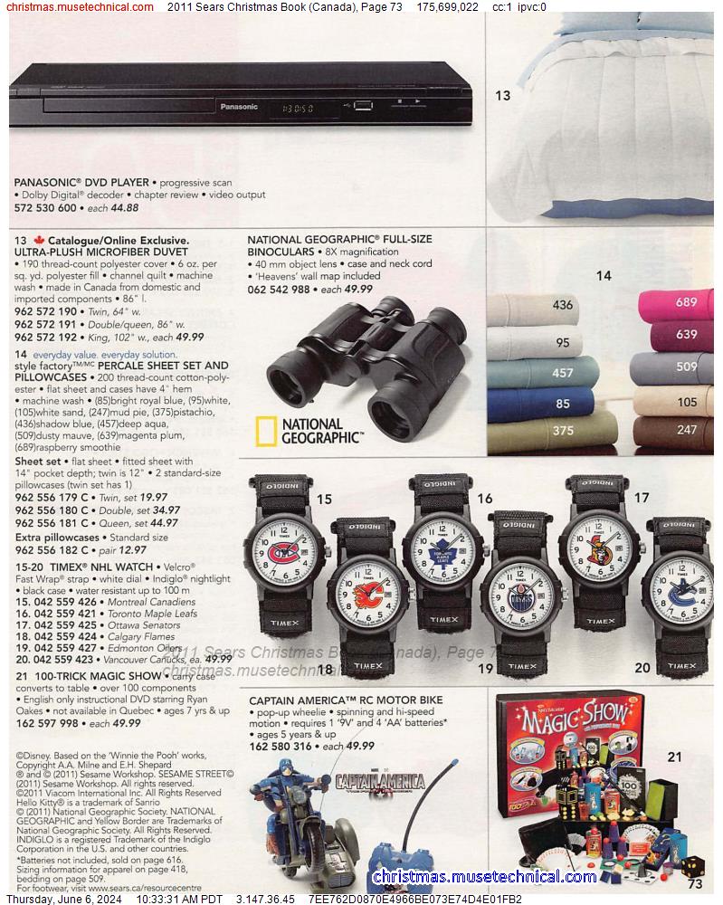 2011 Sears Christmas Book (Canada), Page 73