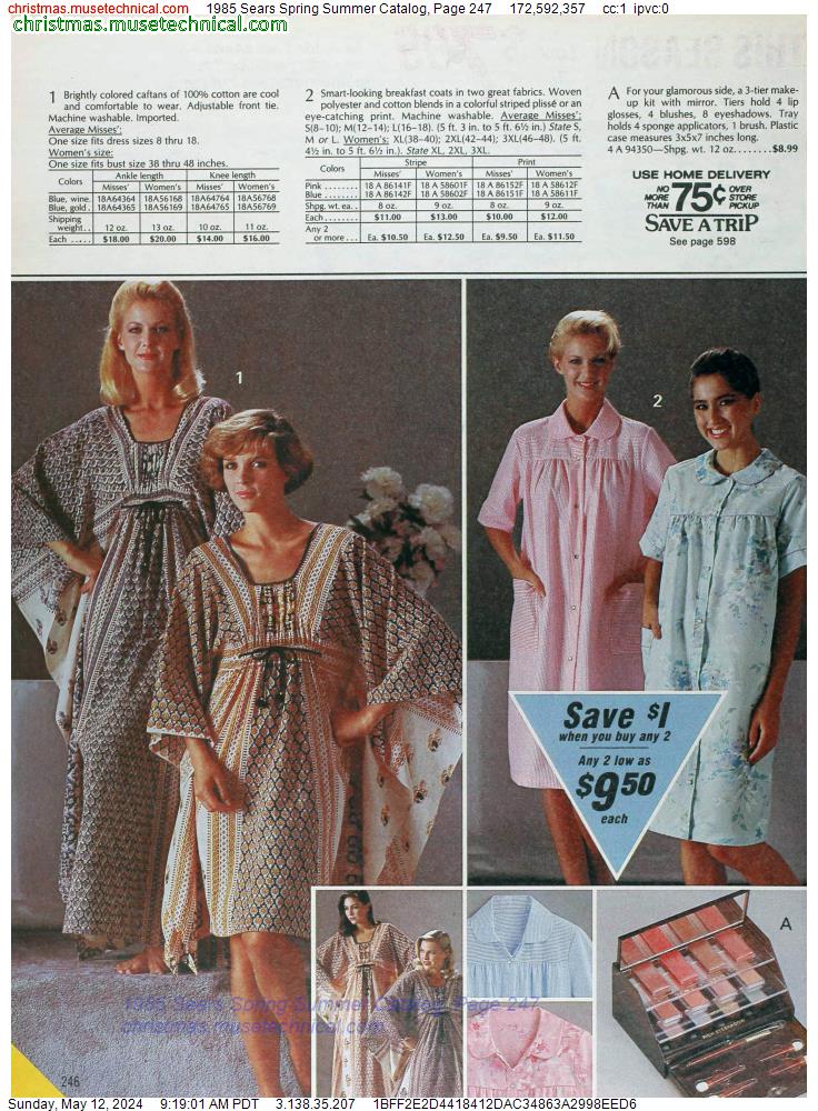 1985 Sears Spring Summer Catalog, Page 247
