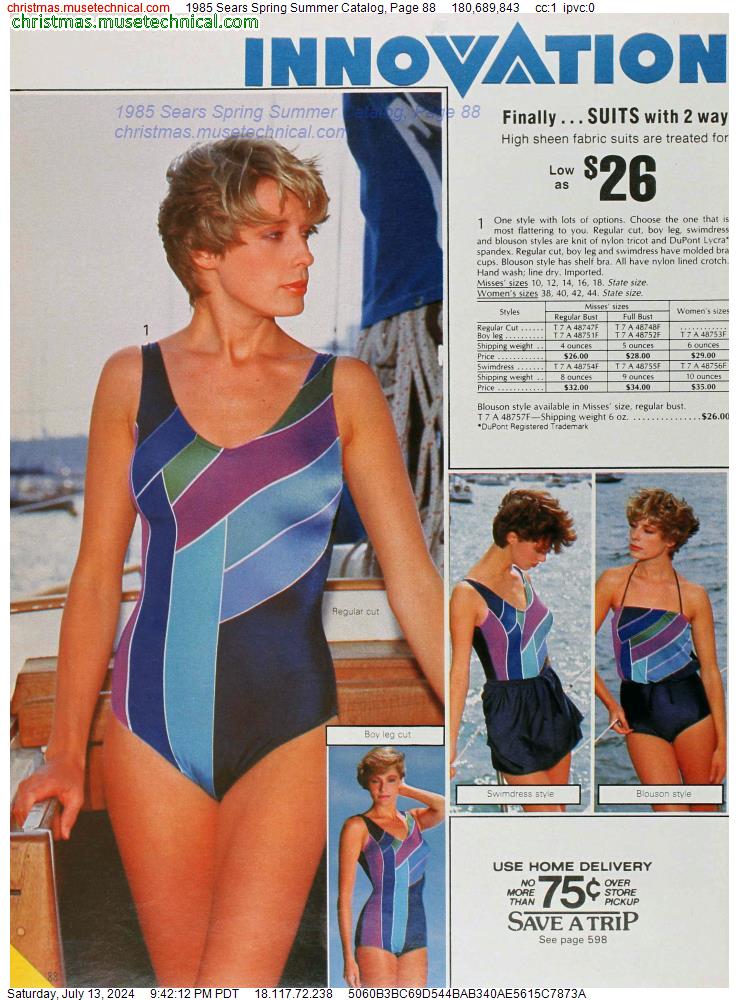 1985 Sears Spring Summer Catalog, Page 88