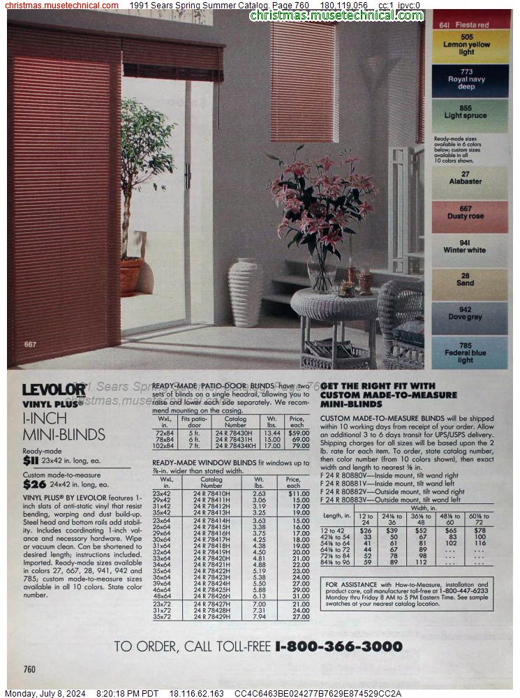 1991 Sears Spring Summer Catalog, Page 760
