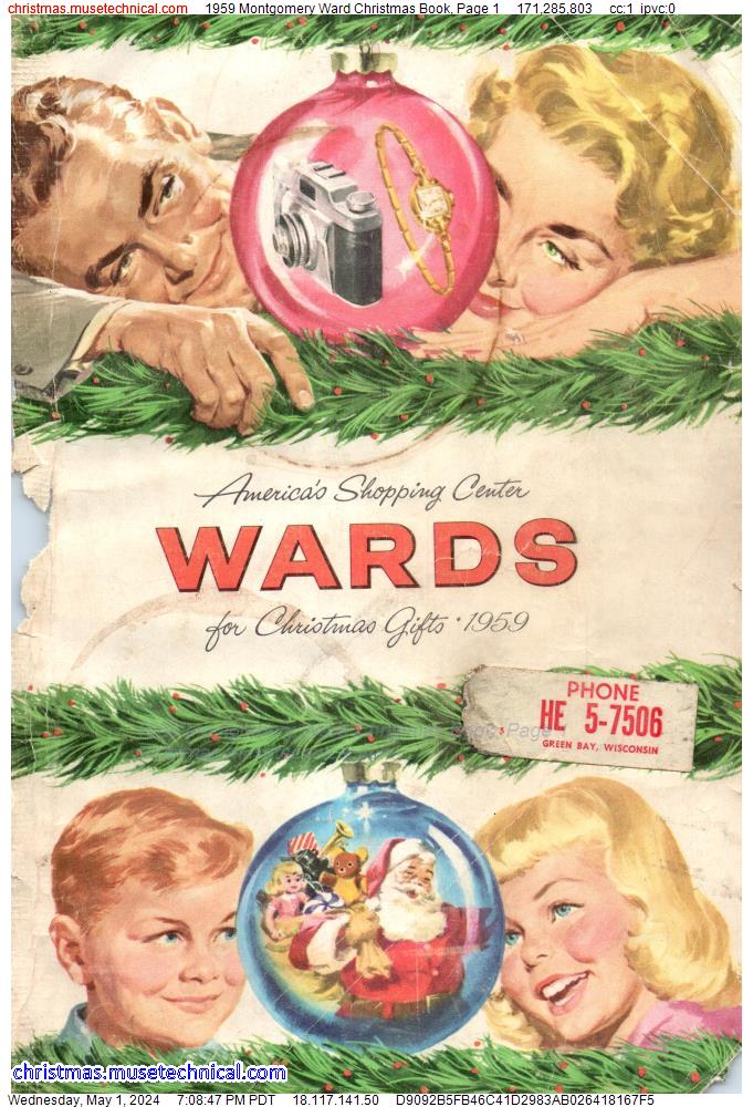 1959 Montgomery Ward Christmas Book, Page 1