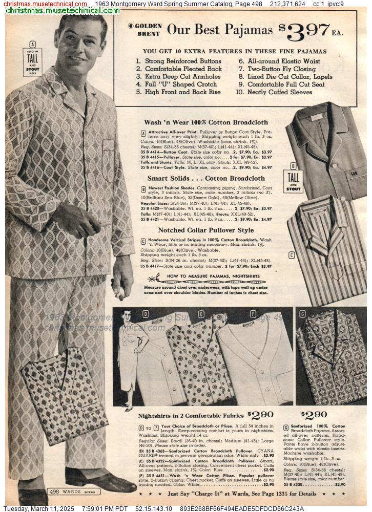 1963 Montgomery Ward Spring Summer Catalog, Page 498