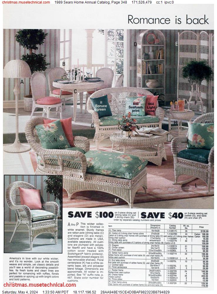 1989 Sears Home Annual Catalog, Page 348