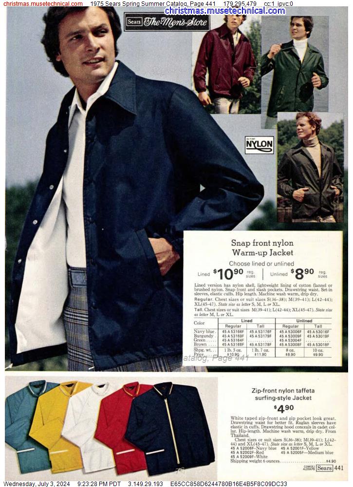1975 Sears Spring Summer Catalog, Page 441