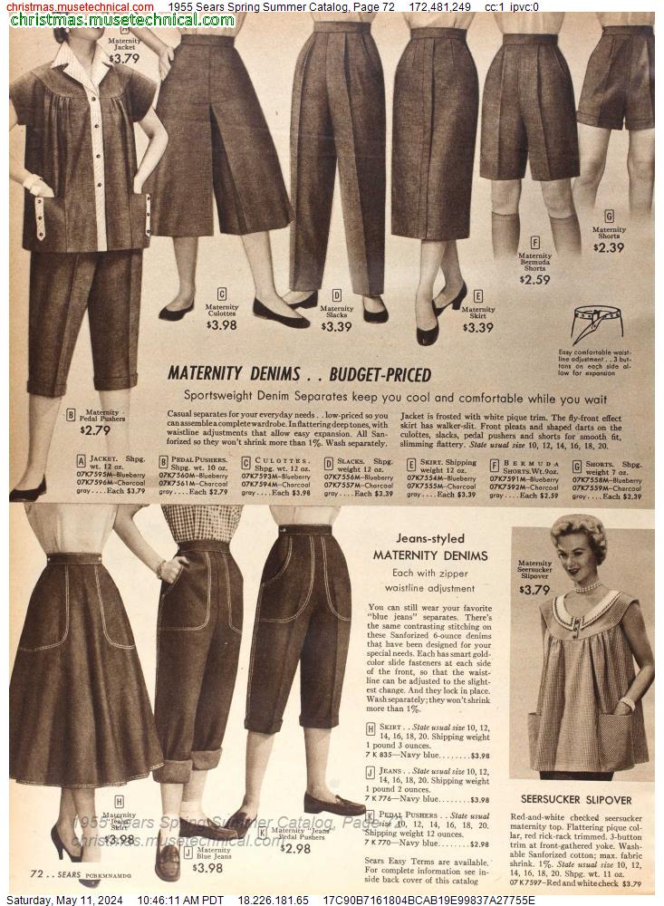 1955 Sears Spring Summer Catalog, Page 72