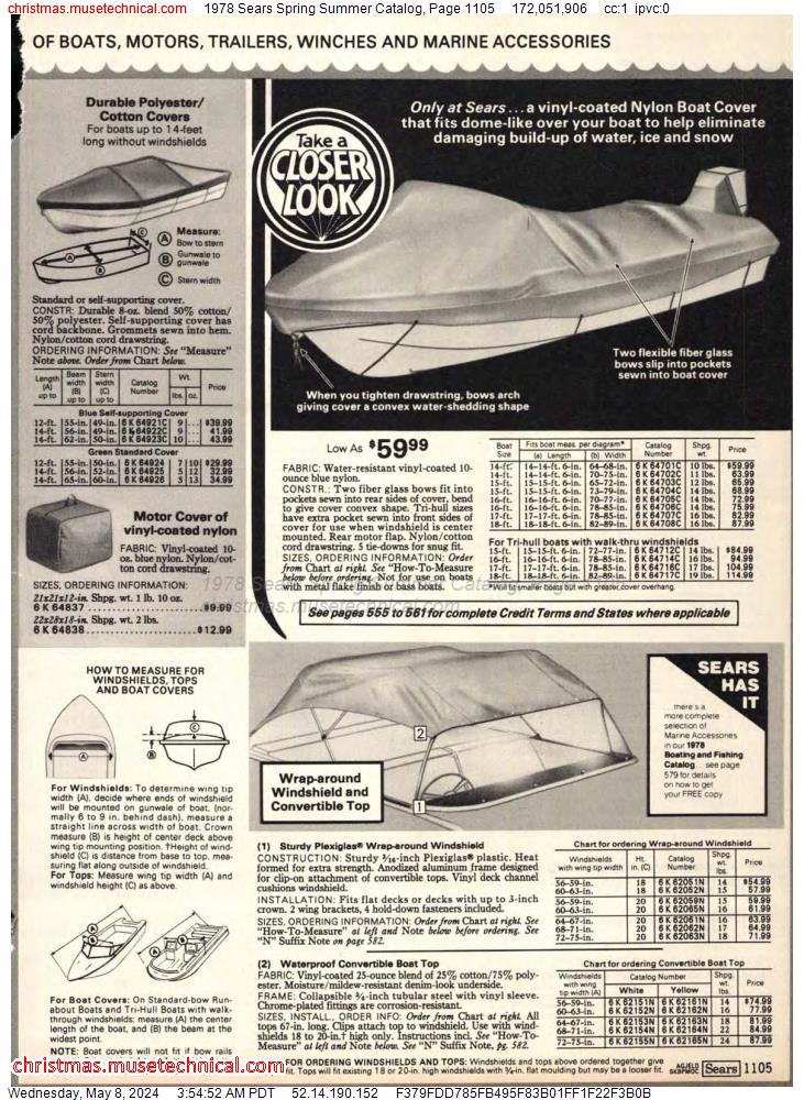 1978 Sears Spring Summer Catalog, Page 1105