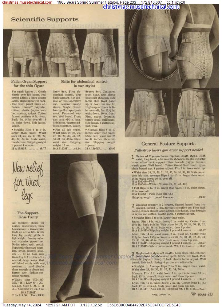 1965 Sears Spring Summer Catalog, Page 233