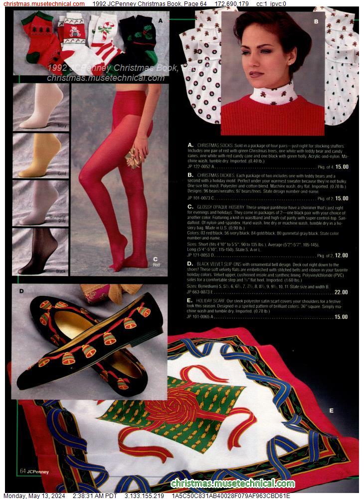 1992 JCPenney Christmas Book, Page 64