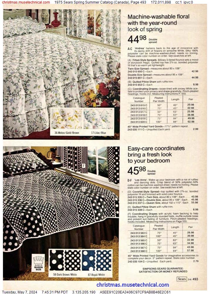 1975 Sears Spring Summer Catalog (Canada), Page 493