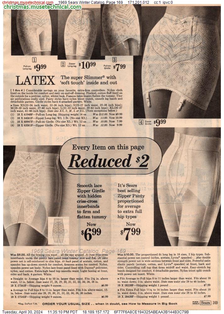 1969 Sears Winter Catalog, Page 169