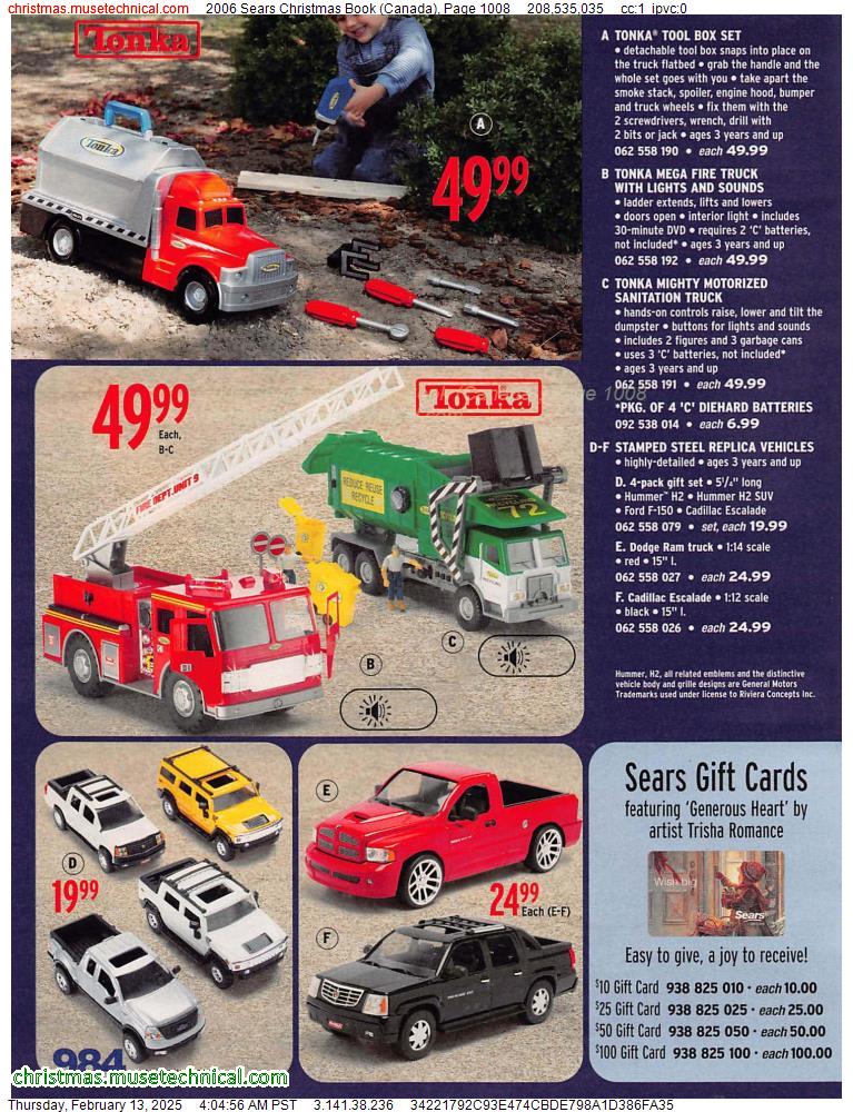 2006 Sears Christmas Book (Canada), Page 1008