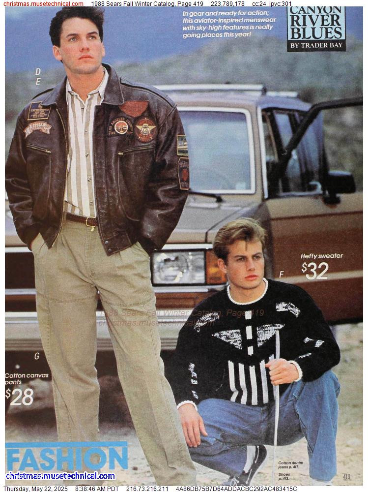 1988 Sears Fall Winter Catalog, Page 419