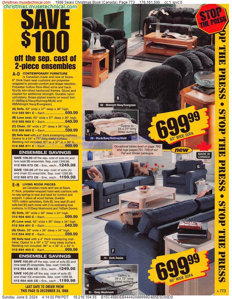 1998 Sears Christmas Book (Canada), Page 773