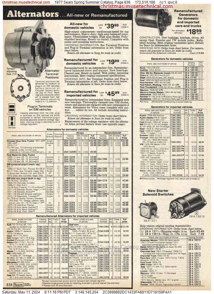 1977 Sears Spring Summer Catalog, Page 636