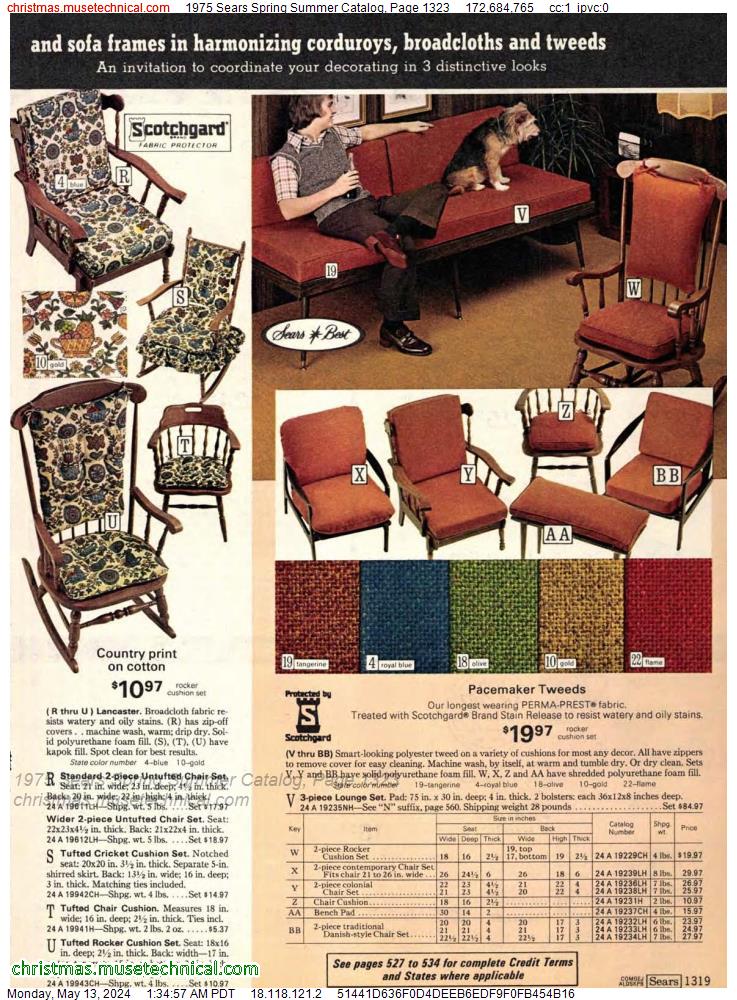 1975 Sears Spring Summer Catalog, Page 1323