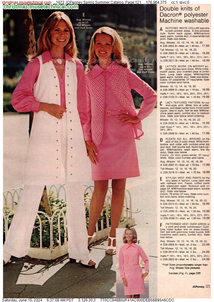 1973 JCPenney Spring Summer Catalog, Page 121
