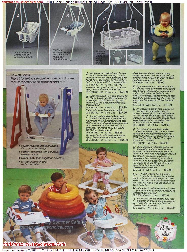 1988 Sears Spring Summer Catalog, Page 592