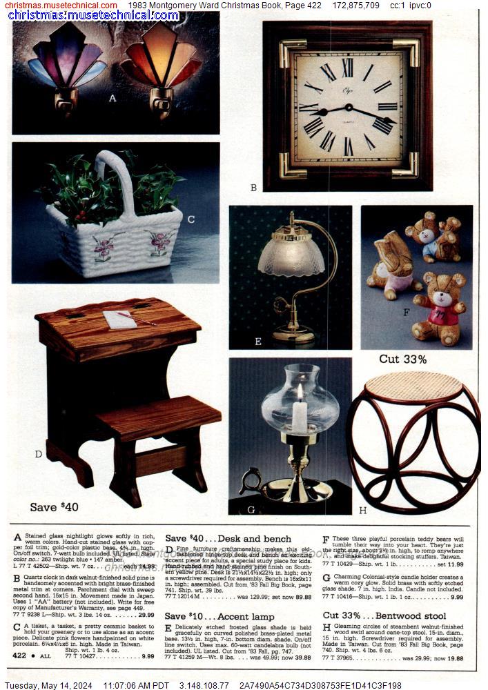 1983 Montgomery Ward Christmas Book, Page 422