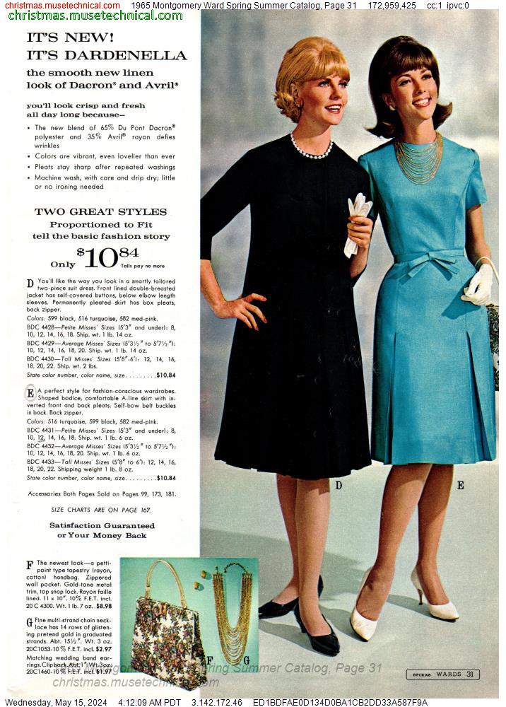 1965 Montgomery Ward Spring Summer Catalog, Page 31