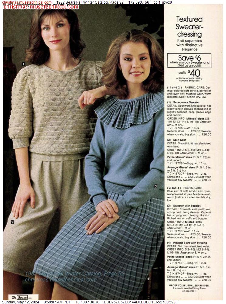 1982 Sears Fall Winter Catalog, Page 32