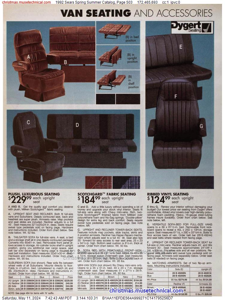 1992 Sears Spring Summer Catalog, Page 503