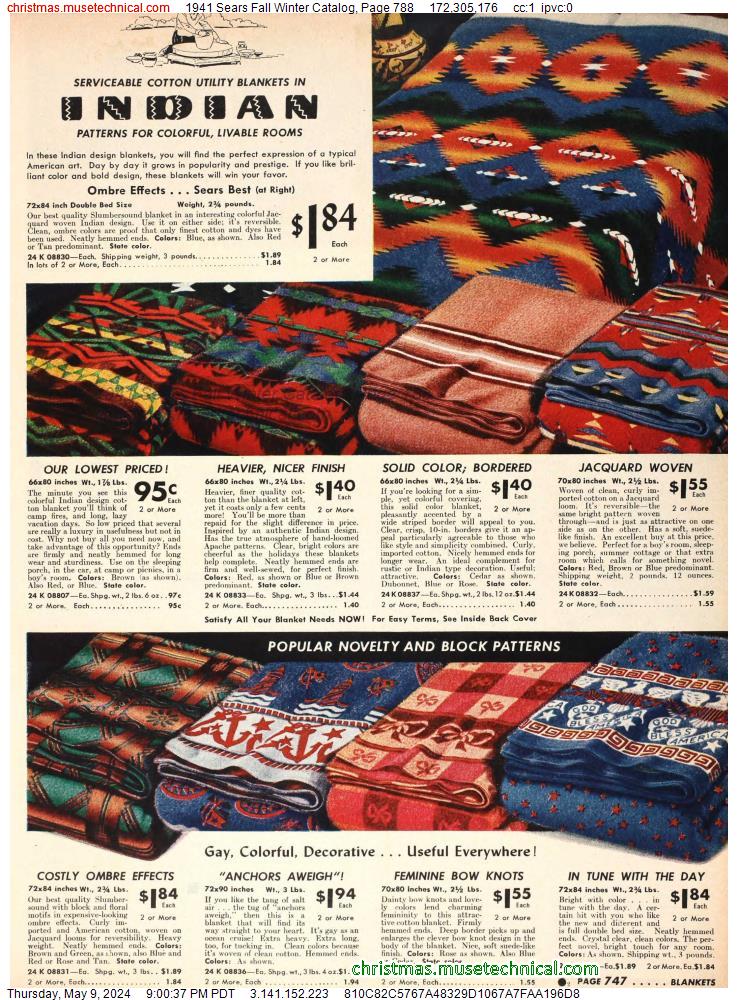 1941 Sears Fall Winter Catalog, Page 788