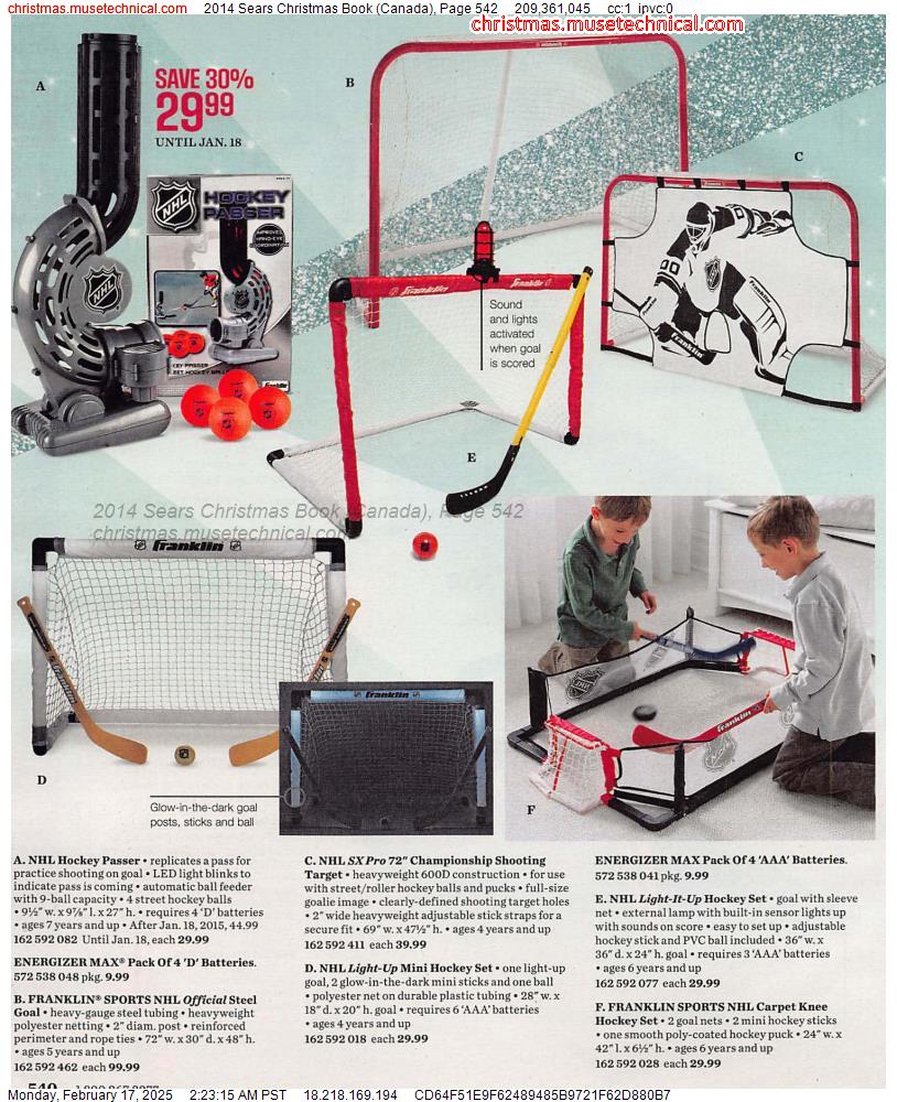 2014 Sears Christmas Book (Canada), Page 542