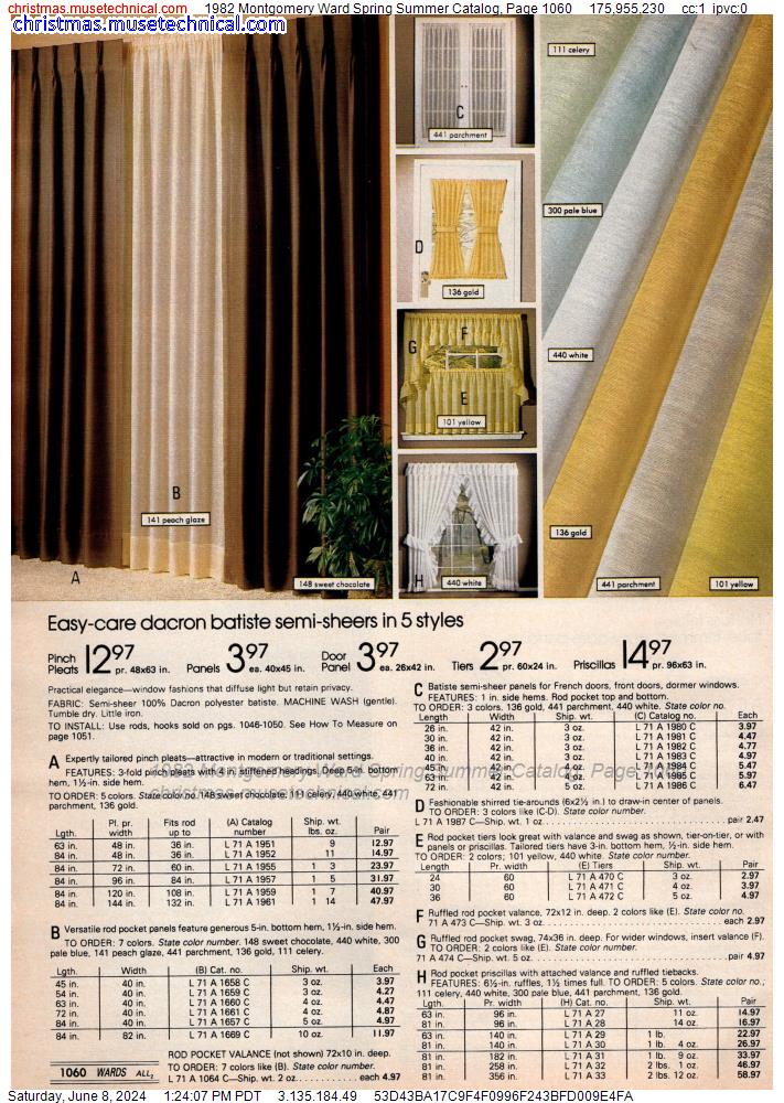 1982 Montgomery Ward Spring Summer Catalog, Page 1060