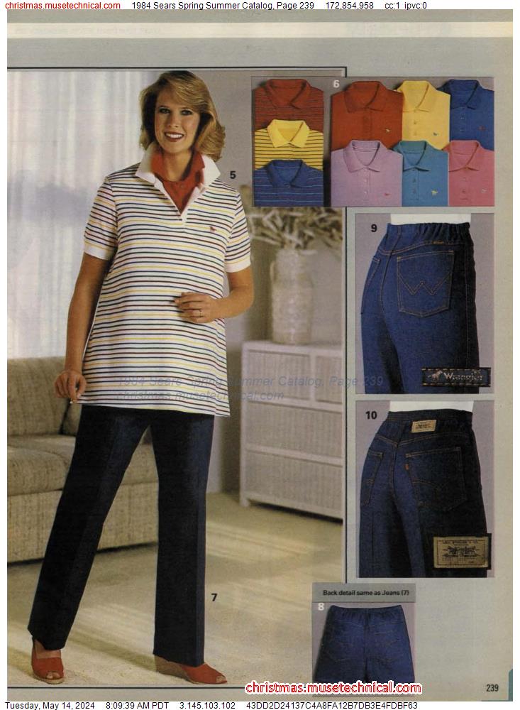 1984 Sears Spring Summer Catalog, Page 239