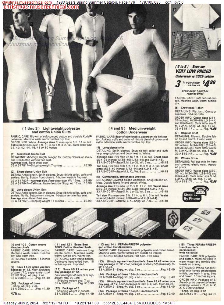 1983 Sears Spring Summer Catalog, Page 476