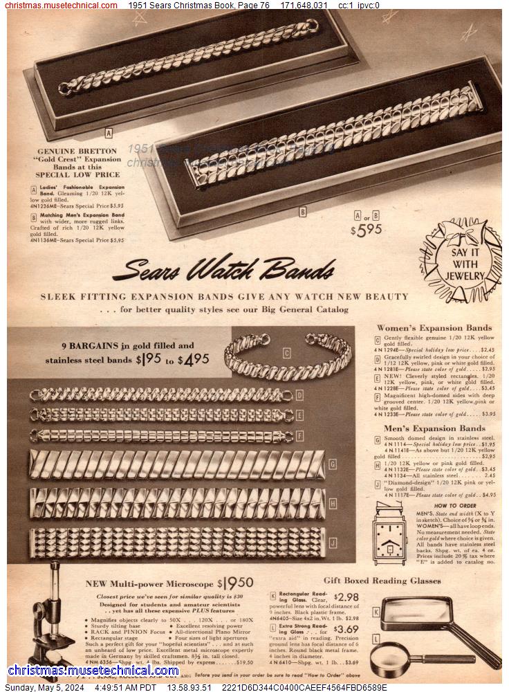 1951 Sears Christmas Book, Page 76
