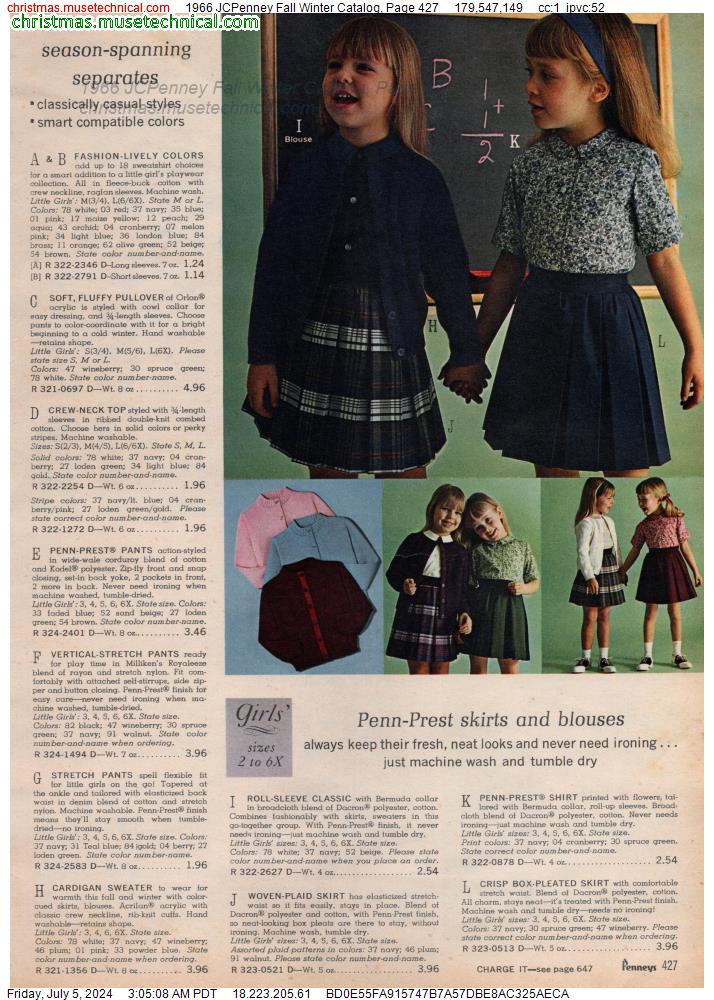 1966 JCPenney Fall Winter Catalog, Page 427