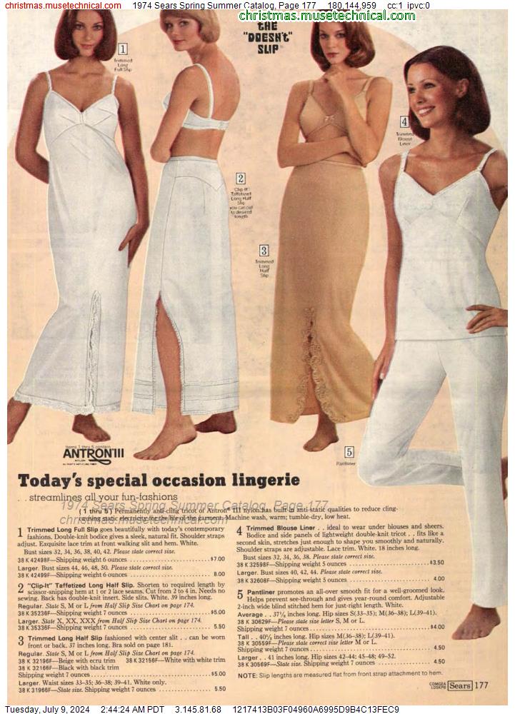 1974 Sears Spring Summer Catalog, Page 177