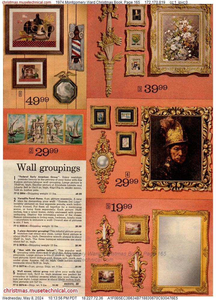 1974 Montgomery Ward Christmas Book, Page 165
