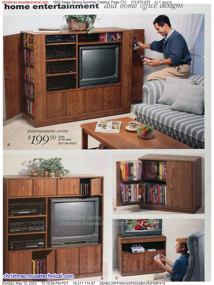 1993 Sears Spring Summer Catalog, Page 772