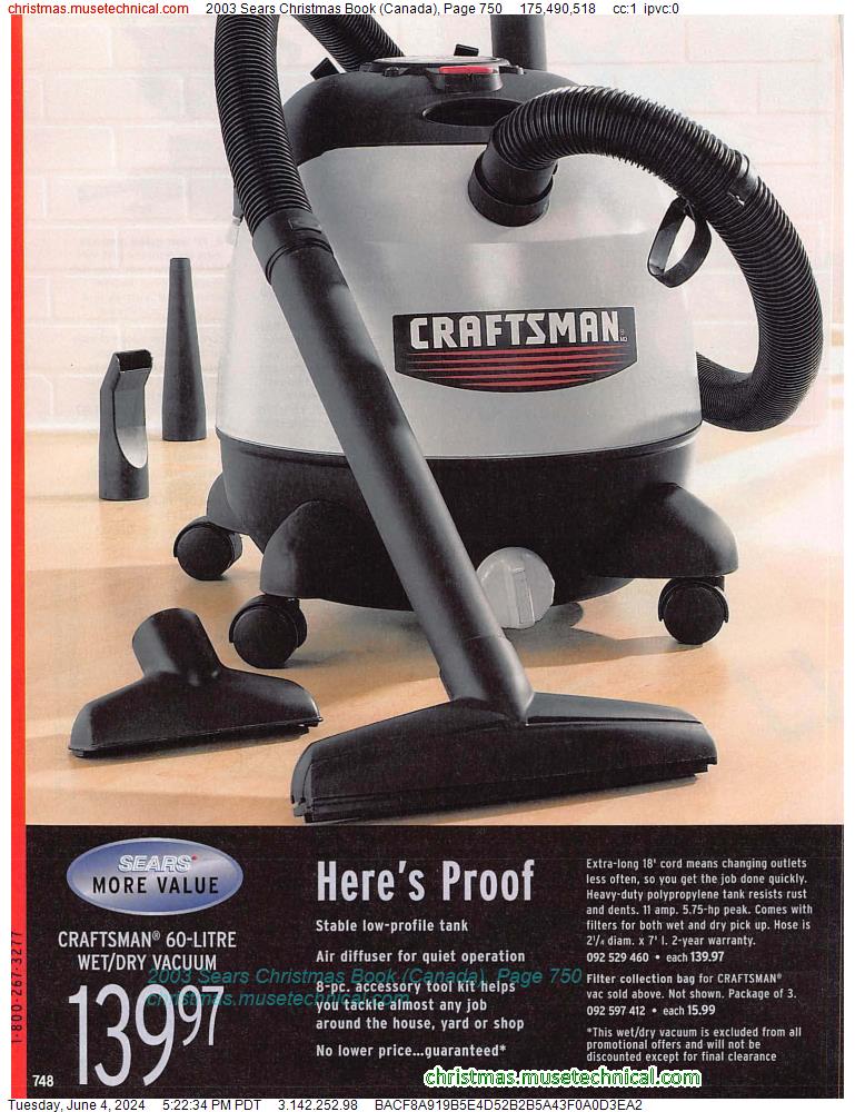2003 Sears Christmas Book (Canada), Page 750