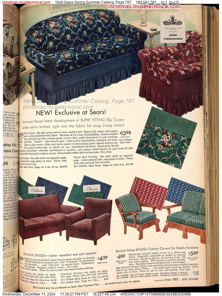 1948 Sears Spring Summer Catalog, Page 787