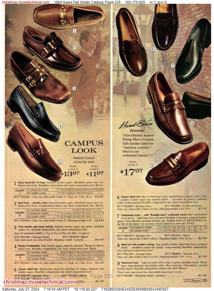 1969 Sears Fall Winter Catalog, Page 235