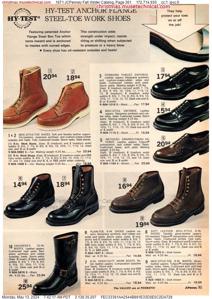 1971 JCPenney Fall Winter Catalog, Page 361