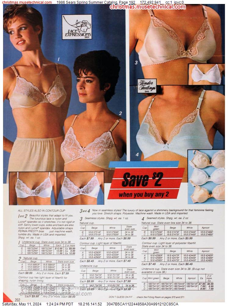 1986 Sears Spring Summer Catalog, Page 192