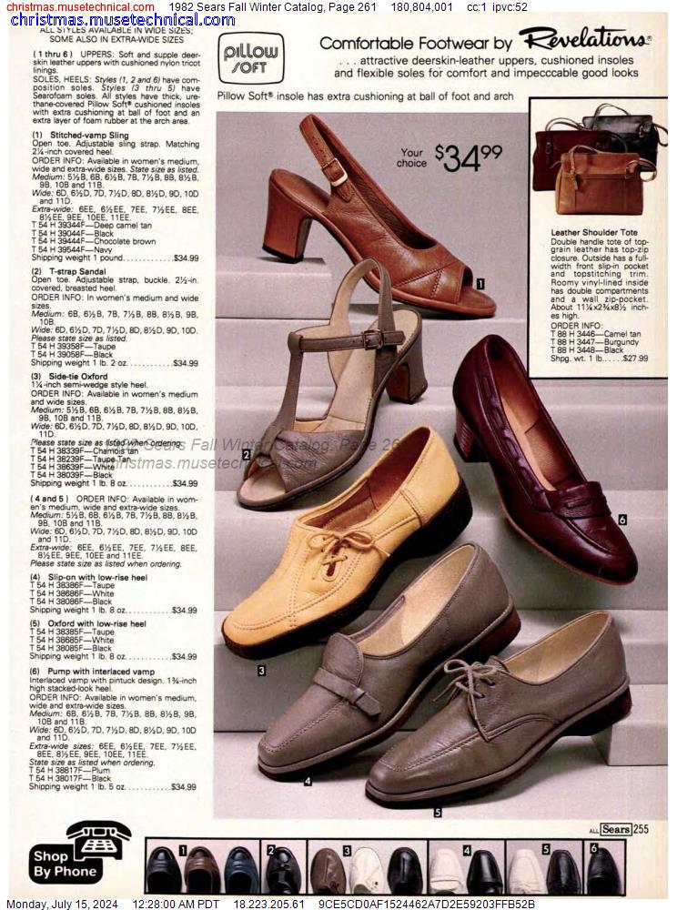 1982 Sears Fall Winter Catalog, Page 261
