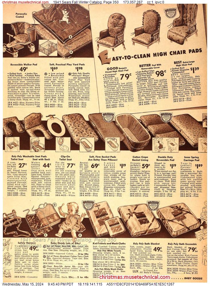 1941 Sears Fall Winter Catalog, Page 350