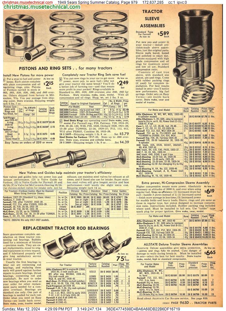 1949 Sears Spring Summer Catalog, Page 979