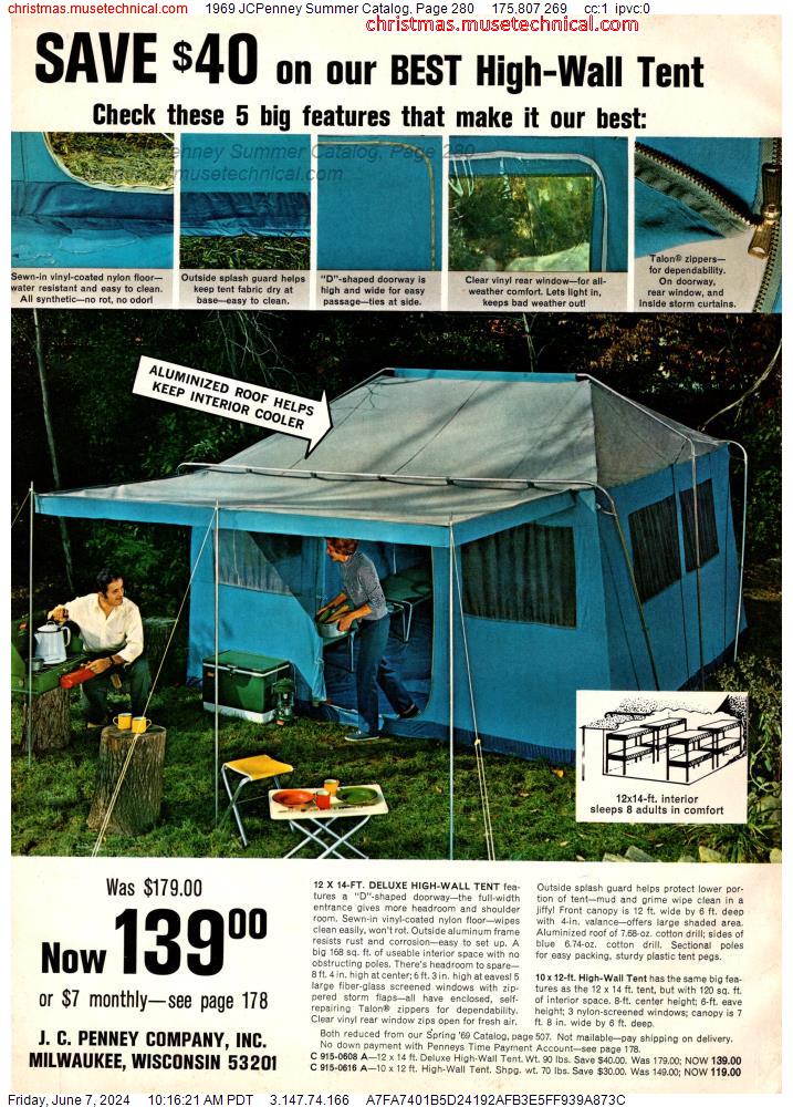 1969 JCPenney Summer Catalog, Page 280